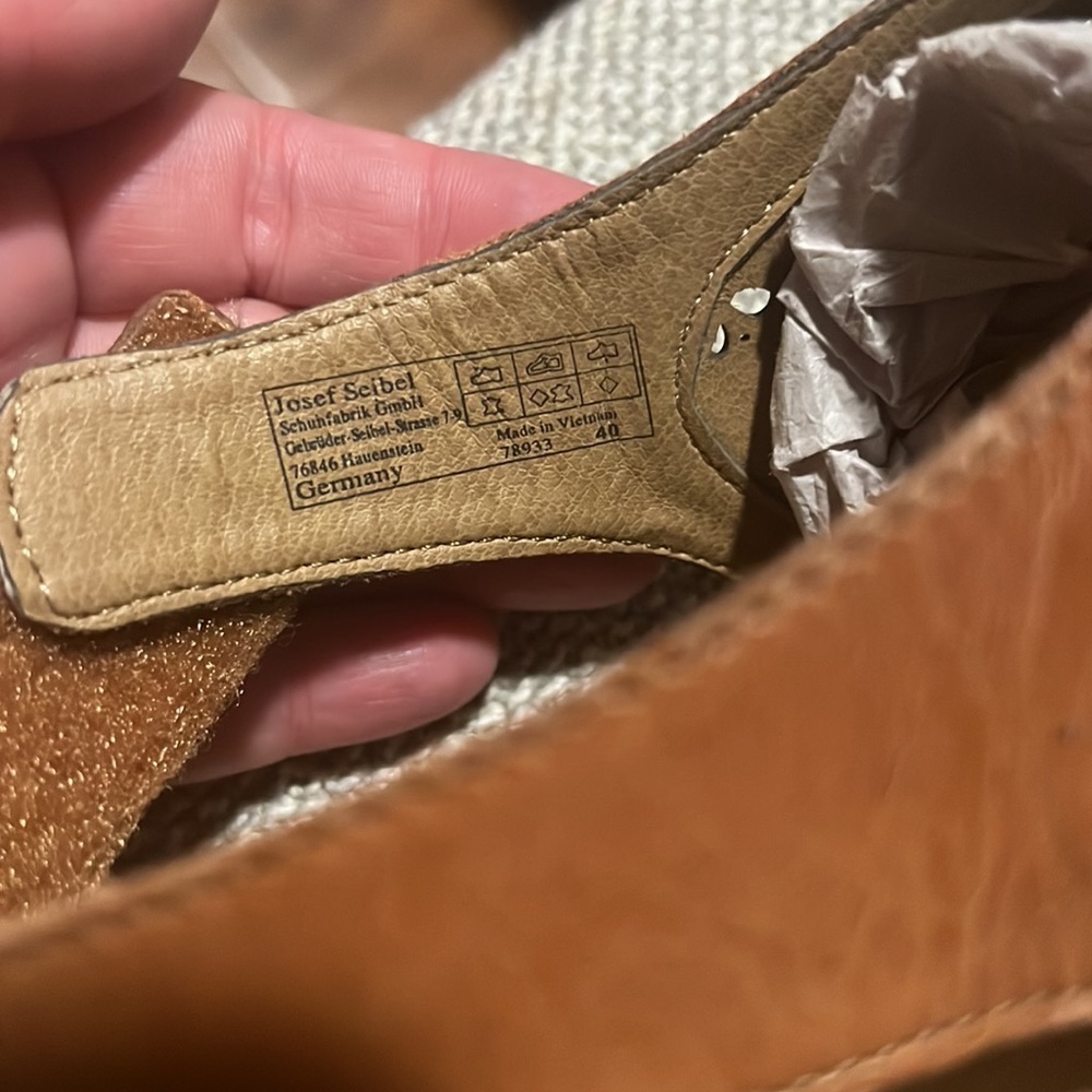 Josef Seibel wedge peep toe 40 brown - Picture 5 of 11
